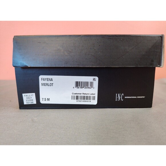 Women's I.N.C. Fayena Ballet Flats Merlot US 7.5 - Picture 7 of 7